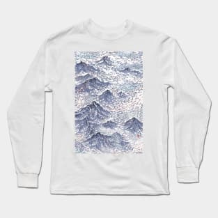 Distant View - 遠望 series -Linocut Long Sleeve T-Shirt